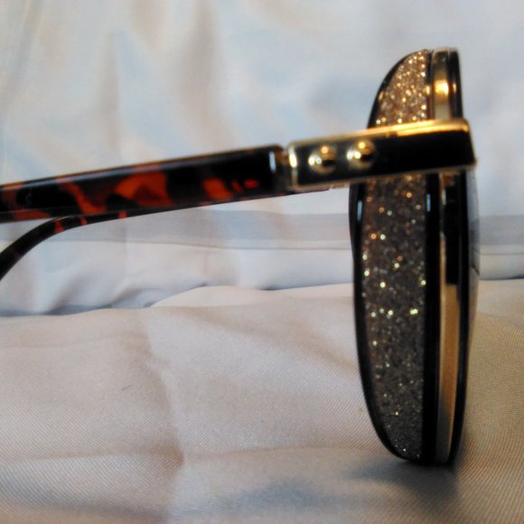 Brown Ladies Rhinestone Trimmed Tortoise Shell Sunglasses - Picture 5 of 5